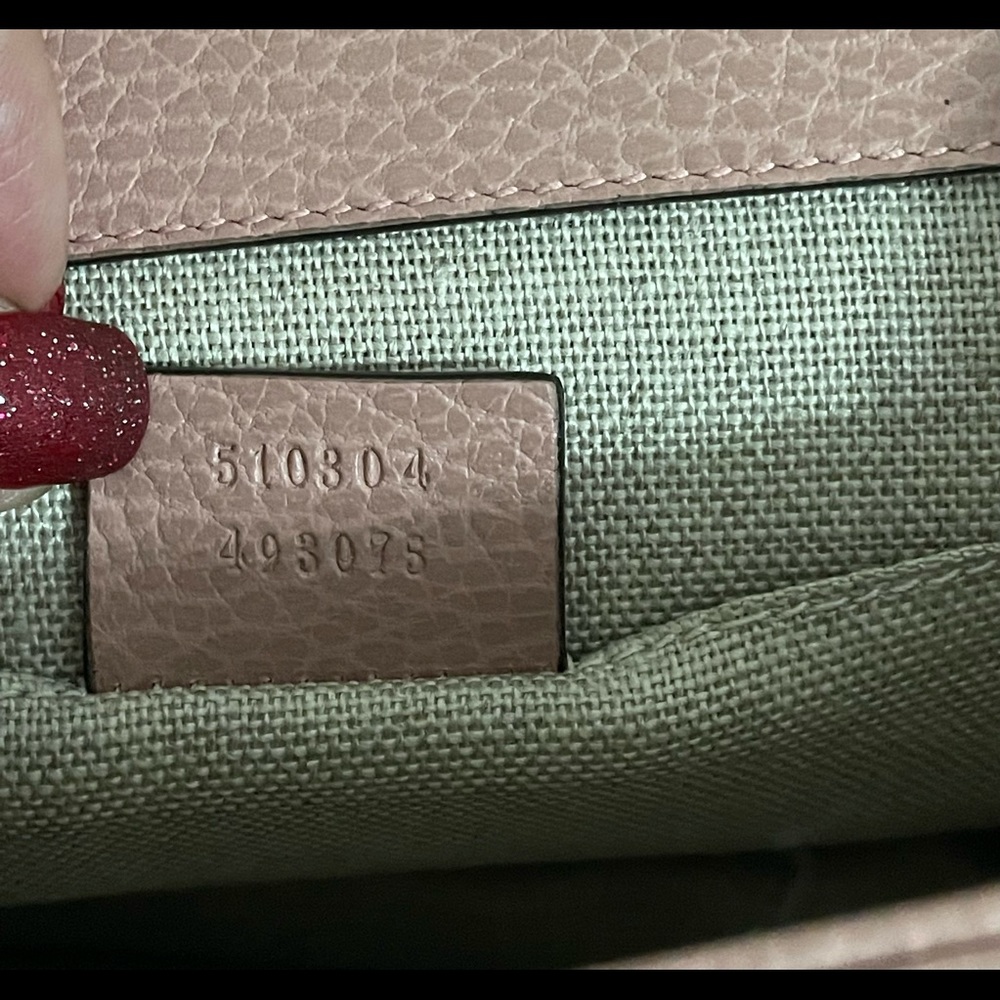 Gucci Dollar Calfskin Small Interlocking G Shoulder Bag Pink - Picture 12 of 14